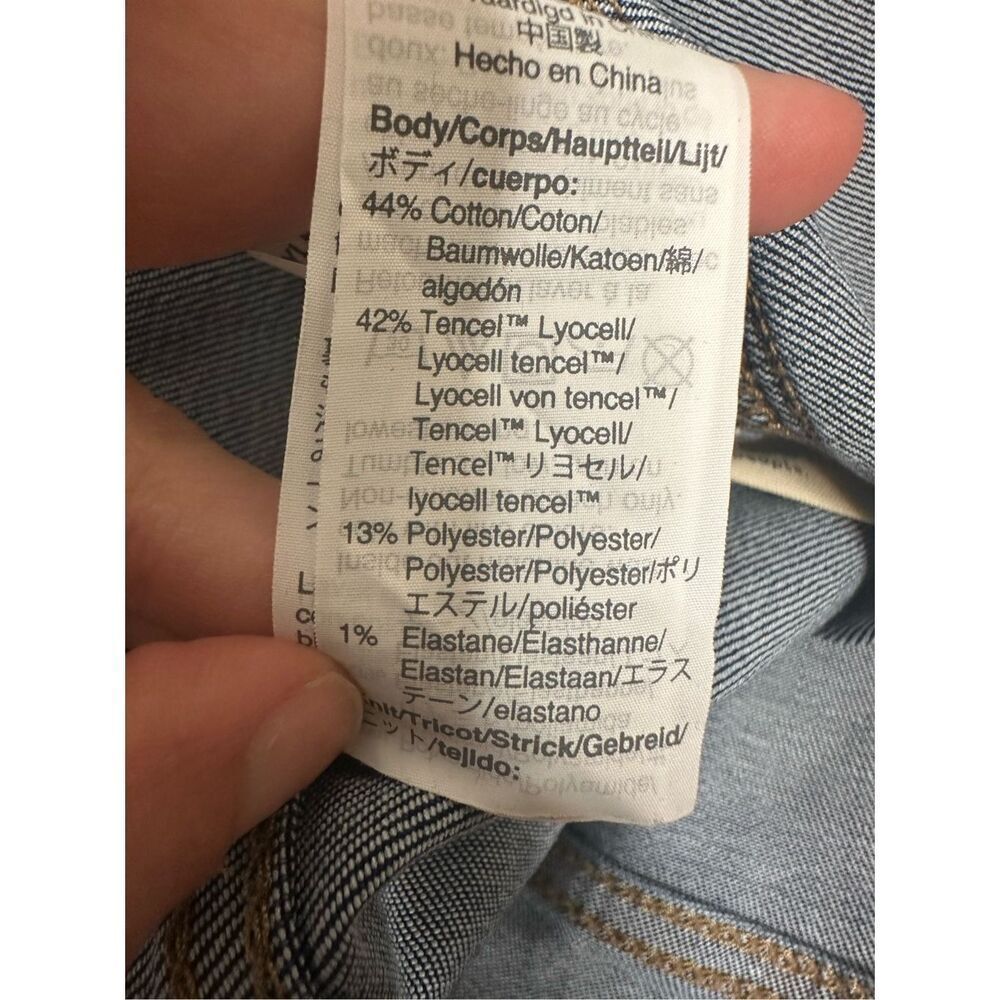 Madewell size 36 Maternity Skinny Jean Danny Wash Full Belly Cover Jeggings New - Picture 10 of 11